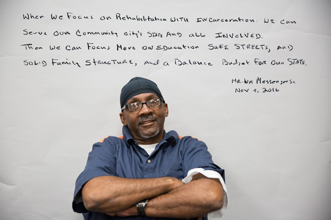 Photograph from the Humanize the Numbers project, photographed in Michigan prisons