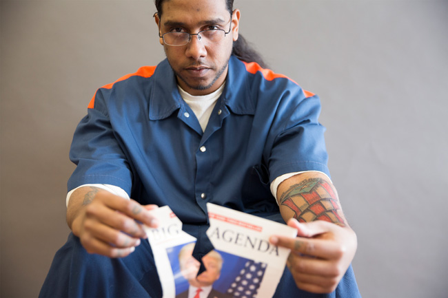 Photograph from the Humanize the Numbers project, photographed in Michigan prisons